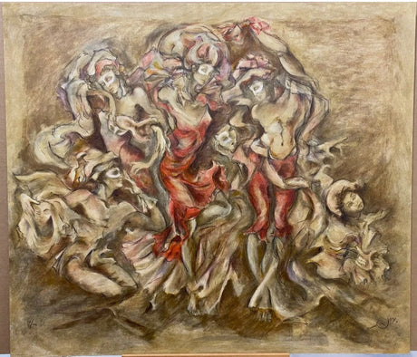 centre stage print on board by artist oy kirton smith