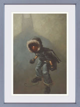 caped crimebuster framed print by craig davison