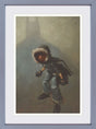 caped crimebuster framed print by craig davison