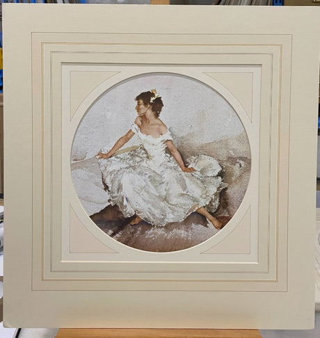 cecilia in april mounted print by artist russell flint