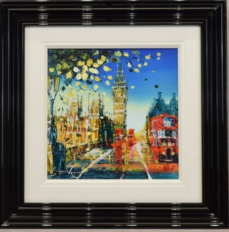chasing chimes framed original by artist simon wright