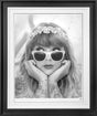 champagne problems black and white deluxe print framed by artist jj adams