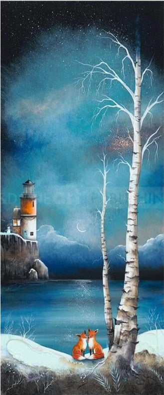 christmas companions mounted print by artist gary walton