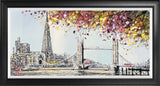 city serenity hand embellished giclee print framed by artist nigel cooke