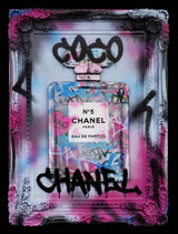 coco chanel framed print by artist ghost