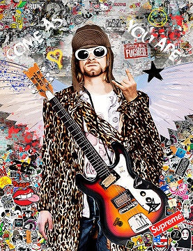 come as your are mounted print by artist zee