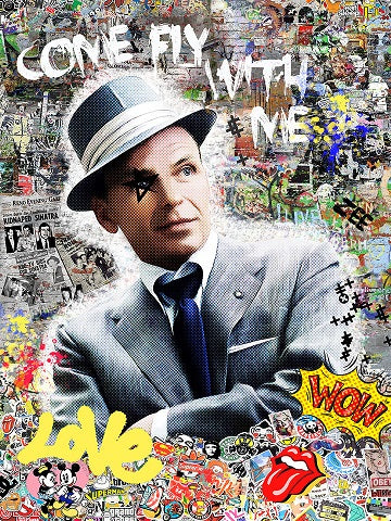 come fly with me mounted print by artist zee