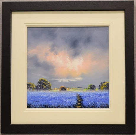 cornflower meadow framed original by artist allan morgan
