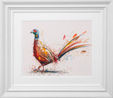 countryside strut framed pastel original by artist asheley saunders