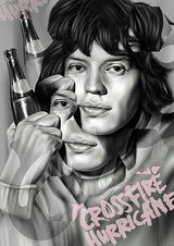 cross fire hurricane framed print by artist wolf blazar