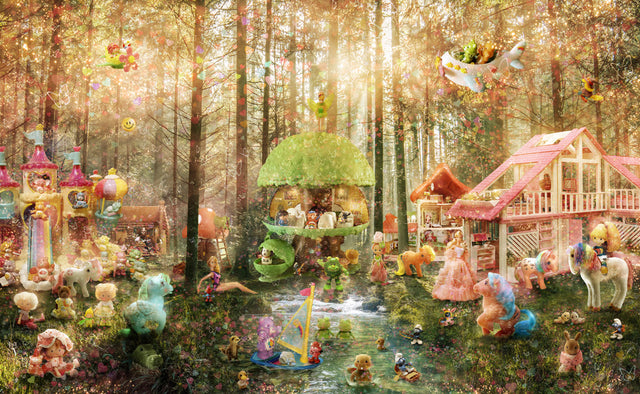 cuddlewood grove print by artist mark davies