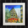 parisian rendezvous framed original by artist simon wright