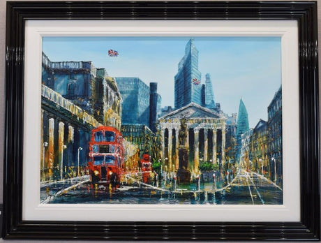 pillars of sterling framed original by artist simon wright