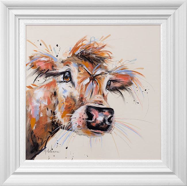 dairy queen framed pastel original by artist ashley saunders