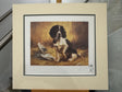 digesting the news mounted print by artist john trickett