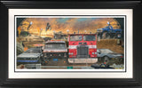docs monster slam print framed in black by artist jj adams