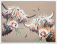 double trouble framed acrylic original by artist ashley saunders