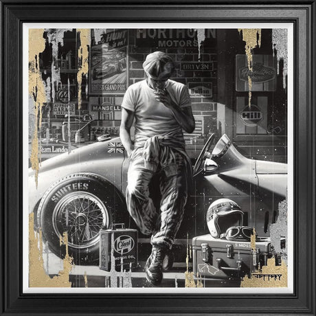 driven deluxe framed print by artist ben jeffery