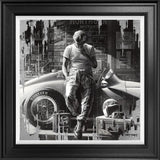 driven framed print by artist ben jeffery