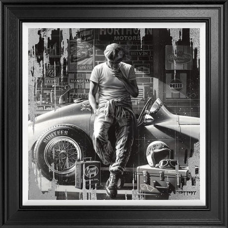 driven framed print by artist ben jeffery
