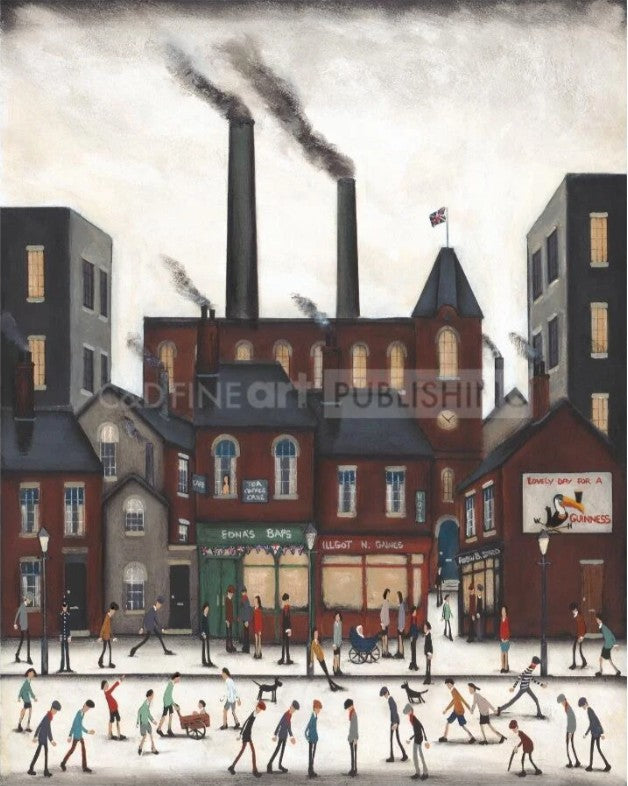 ednas baps mounted print by artist sean durkin