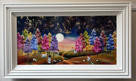 enchanted land original framed by artist rozanne bell