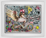 every star shines a little differently white framed print by artist zee