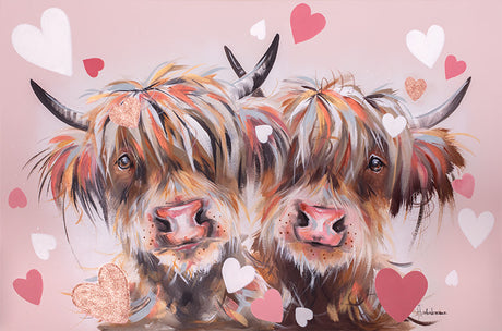 falling for moo print by artist ashley saunders