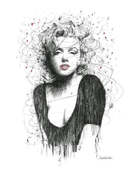 fear is stpid so are regrets mounted print by artist scott tetlow