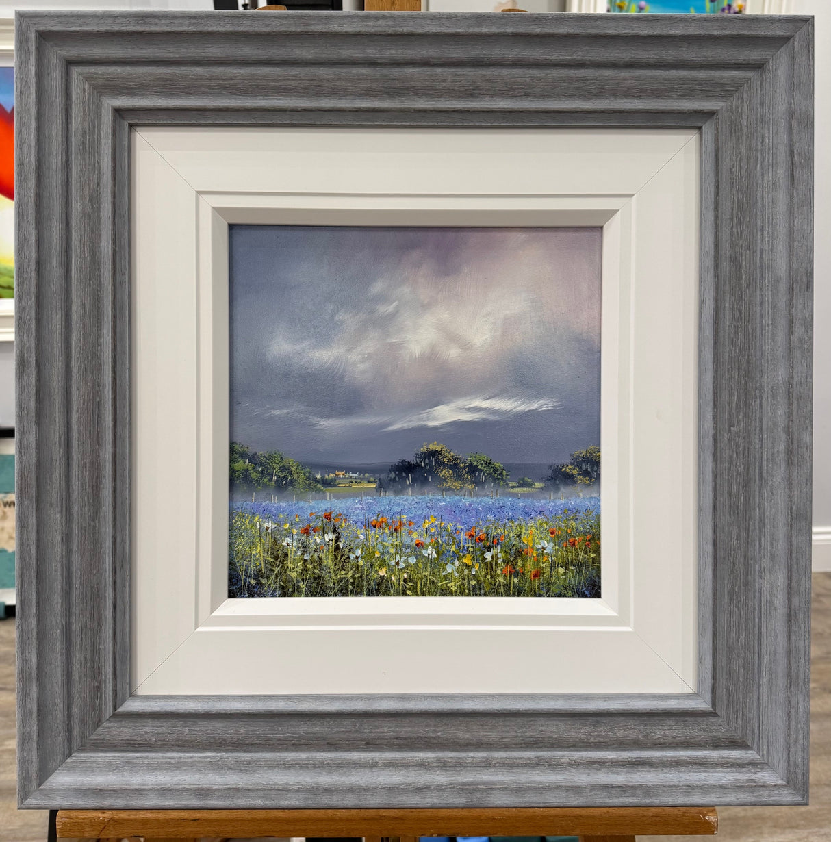 field of splendour framed original by artist allan morgan
