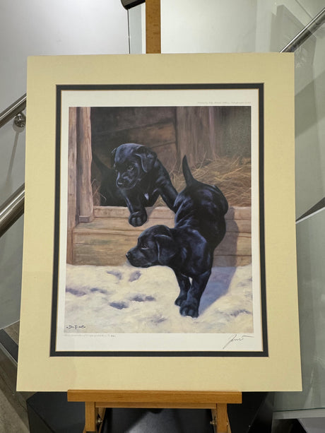 first footers mounted print by artist john trickett