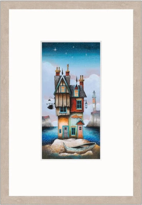 fish out of water print framed by artist gary walton