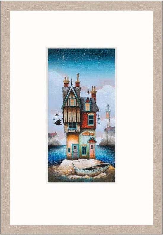 fish out of water print framed by artist gary walton