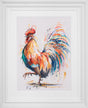 flamboyant feathers framed pastel original by artist ashley saunders