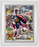 follow your dreams white framed print by artist zee