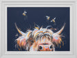 gazing and grazing framed acrylic oiginal by artist ashley saunders