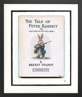 get off my land small print framed in black by artist jj adams