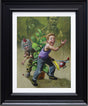 get to the choppa canvas print framed in black by craig davison