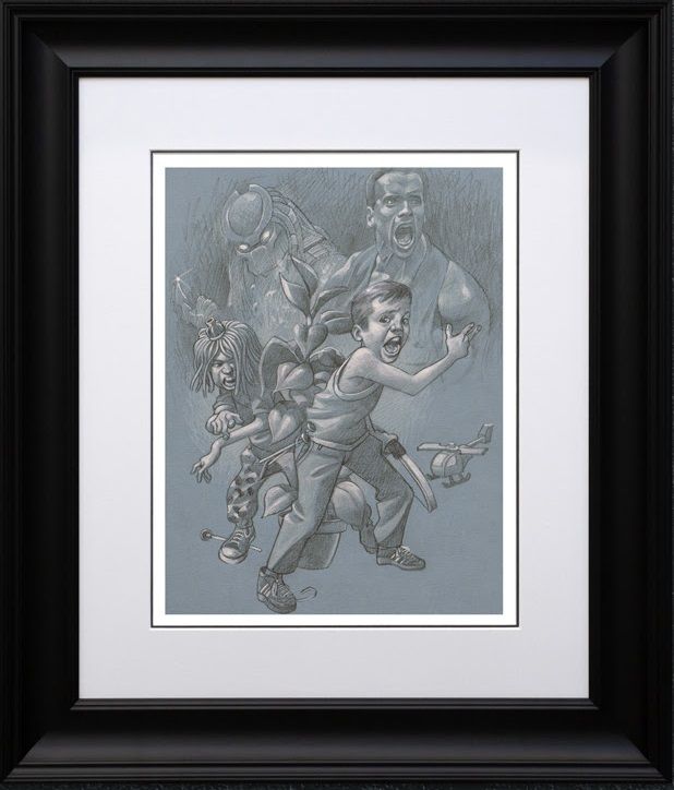 get to the choppa sketch framed by craig davison