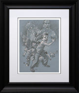 get to the choppa sketch framed by craig davison