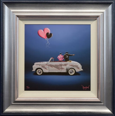 go greased lightnin framed print by artist david renshaw
