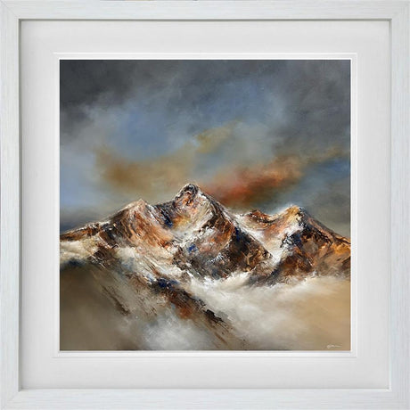 golden gaze framed original by artist alison johnson