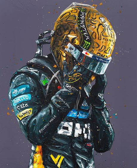 golden tears world champion 2025 mounted print by artist paul oz