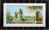 towers in motion framed original by artist simon wright