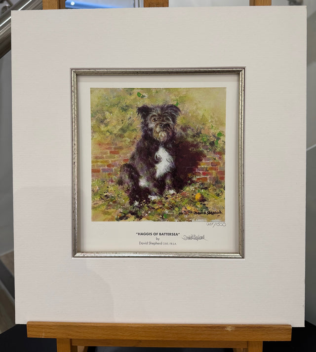 haggis of battersea mounted print by artist david shepherd