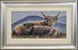 hairy coos framed original by arist ruby keller