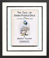 he stole my eggs small print framed in black by artist jj adams