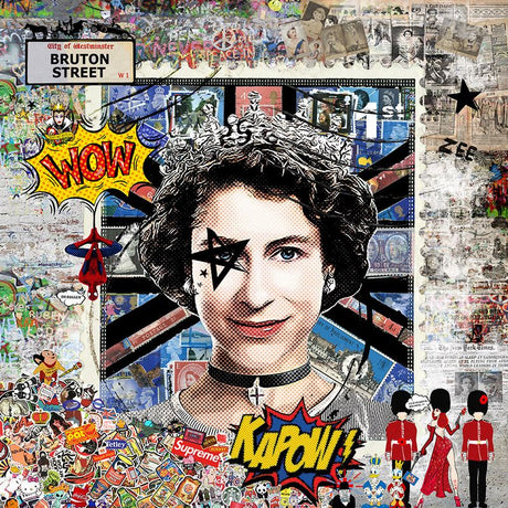 high society mounted print by artist zee