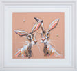 hippity hoppity framed pastel original by artist ashley saunders