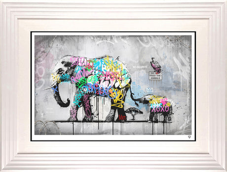 hold tight print framed in white by artist jj adams